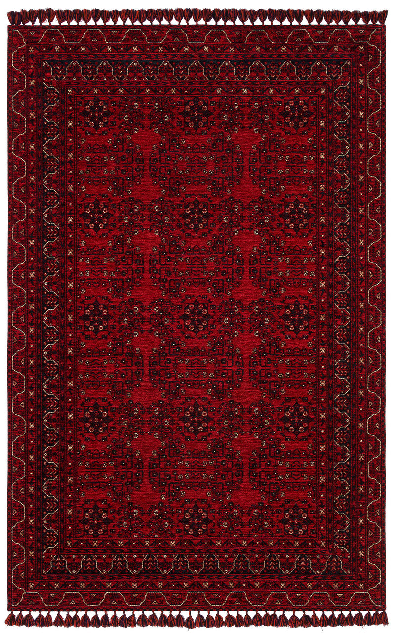 Tahran THN02 Red Dokuma Yıkanabilir Salon Mutfak Koridor Halısı