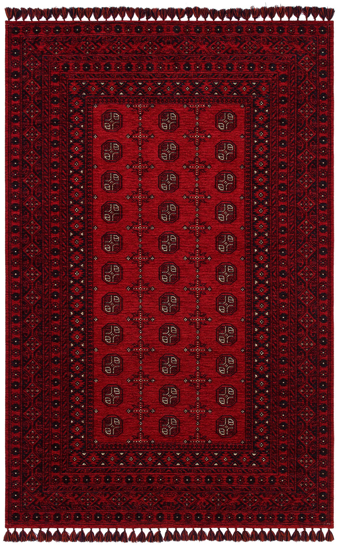 Tahran THN04 Red Dokuma Yıkanabilir Salon Mutfak Koridor Halısı