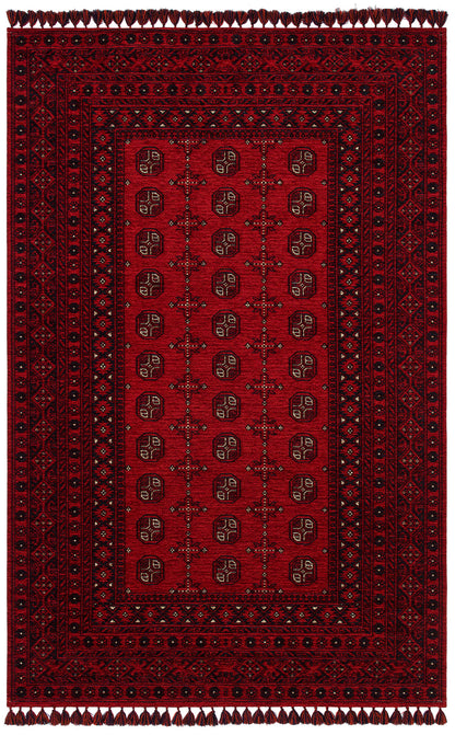 Tahran THN04 Red Dokuma Yıkanabilir Salon Mutfak Koridor Halısı