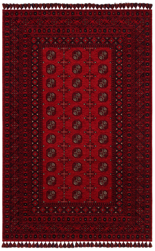 Tahran THN04 Red Dokuma Yıkanabilir Salon Mutfak Koridor Halısı