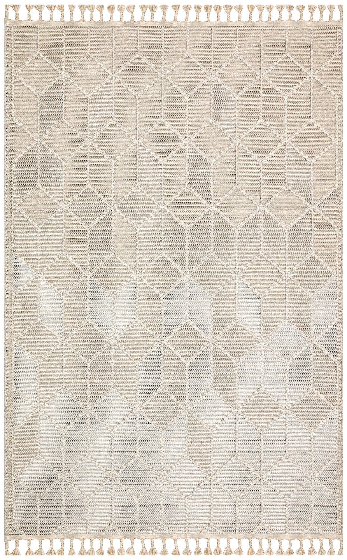 Flam FLM03 Beige Örgü Dokuma Salon Koridor Mutfak Halısı Bukle