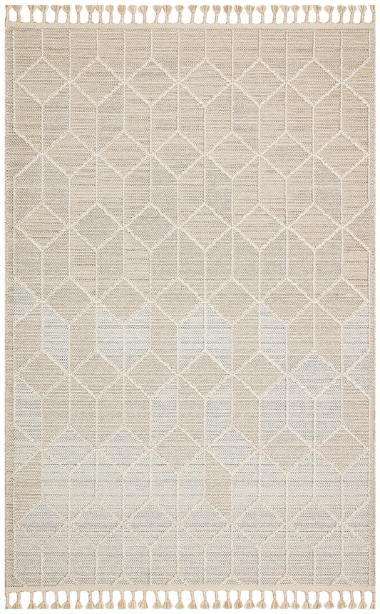 Flam FLM03 Beige Örgü Dokuma Salon Koridor Mutfak Halısı Bukle