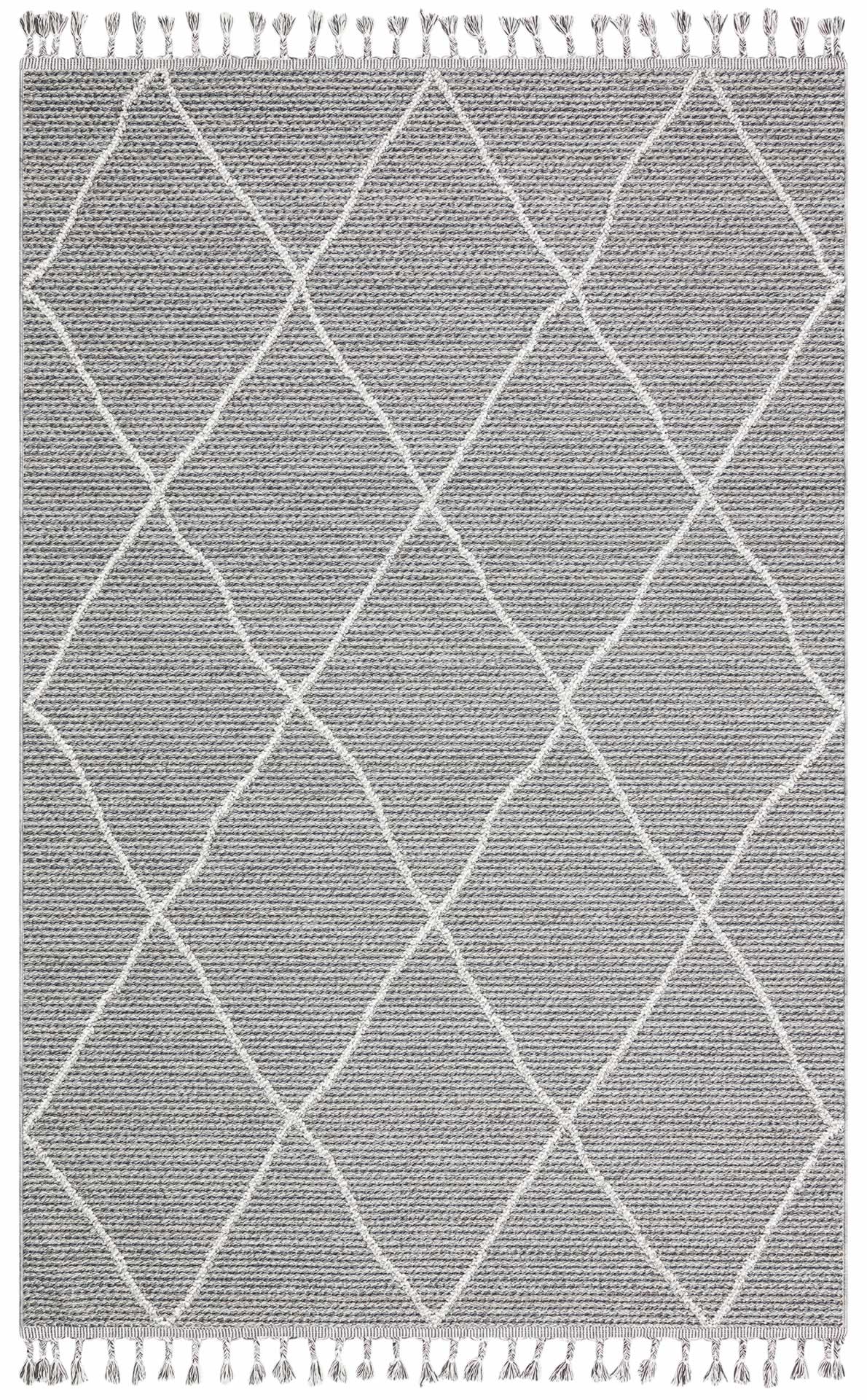 Flam FLM02 Grey Örgü Dokuma Salon Koridor Mutfak Halısı Bukle