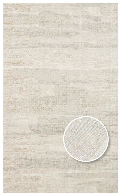 Hitit HT01 Grey Beige Örgü Dokuma Salon Koridor Mutfak Halısı Bukle
