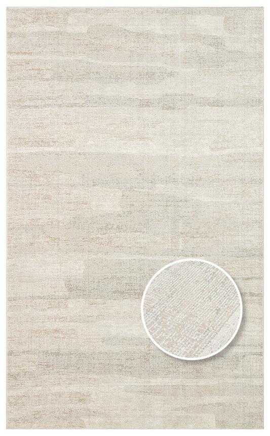Hitit HT01 Grey Beige Örgü Dokuma Salon Koridor Mutfak Halısı Bukle