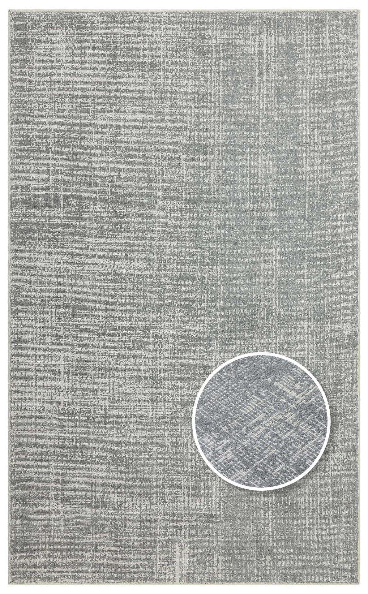 Hitit Plain Grey Örgü Dokuma Salon Koridor Mutfak Halısı Bukle