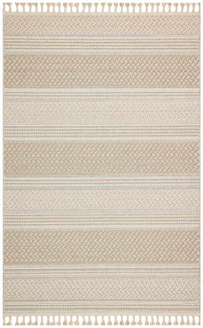 Flam FLM05 Beige Örgü Dokuma Salon Koridor Mutfak Halısı Bukle