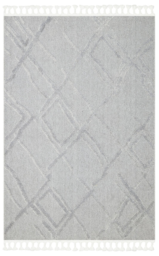 Malibu MLB03 Grey  Örgü Dokuma Salon Koridor Mutfak Halısı Bukle