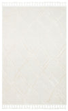 Malibu MLB03 White Örgü Dokuma Salon Koridor Mutfak Halısı Bukle