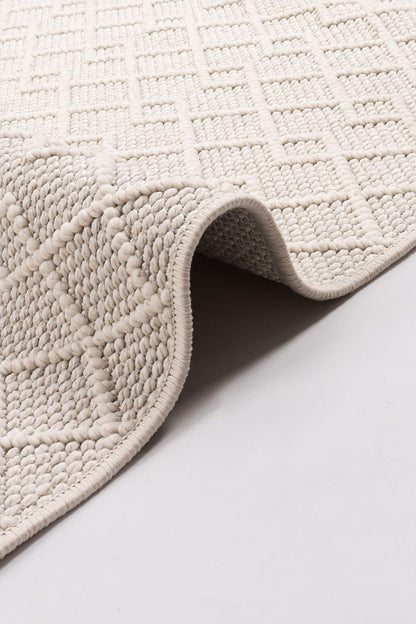 Skyet SKT0107 Krem Bukle Dokuma Minimalist İskandinav Halı