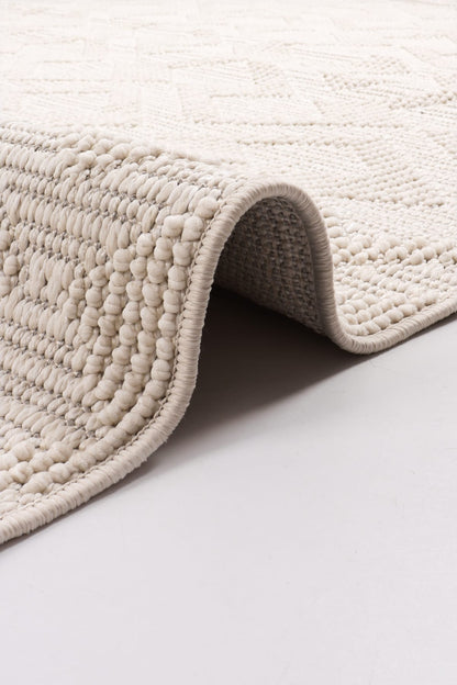 Skyet SKT0207 Krem Bukle Dokuma Minimalist İskandinav Halı