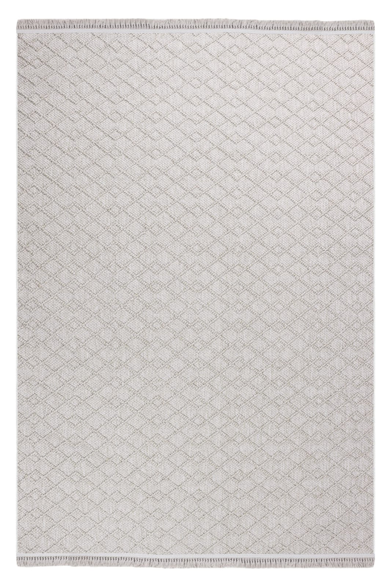 Skyet SKT0106 Beige Bukle Dokuma Minimalist İskandinav Halı