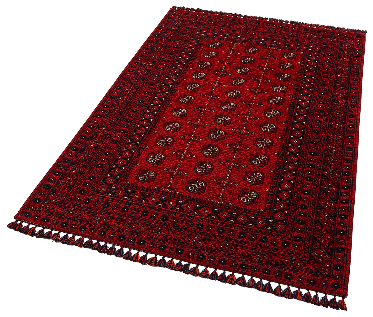 Tahran THN04 Red Dokuma Yıkanabilir Salon Mutfak Koridor Halısı