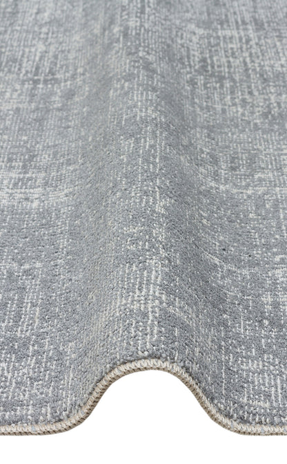 Hitit Plain Grey Örgü Dokuma Salon Koridor Mutfak Halısı Bukle