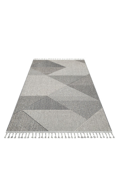 Flam FLM08 Multy Grey Örgü Dokuma Salon Koridor Mutfak Halısı Bukle