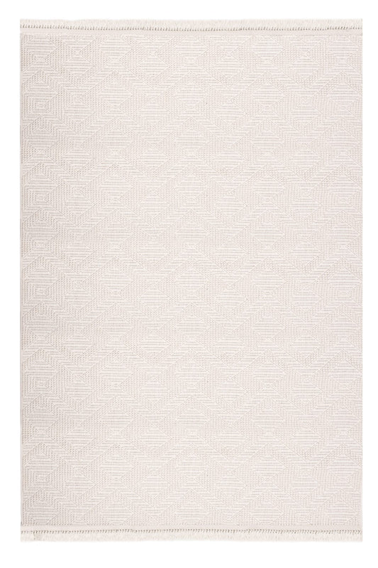 Skyet SKT0207 Krem Bukle Dokuma Minimalist İskandinav Halı