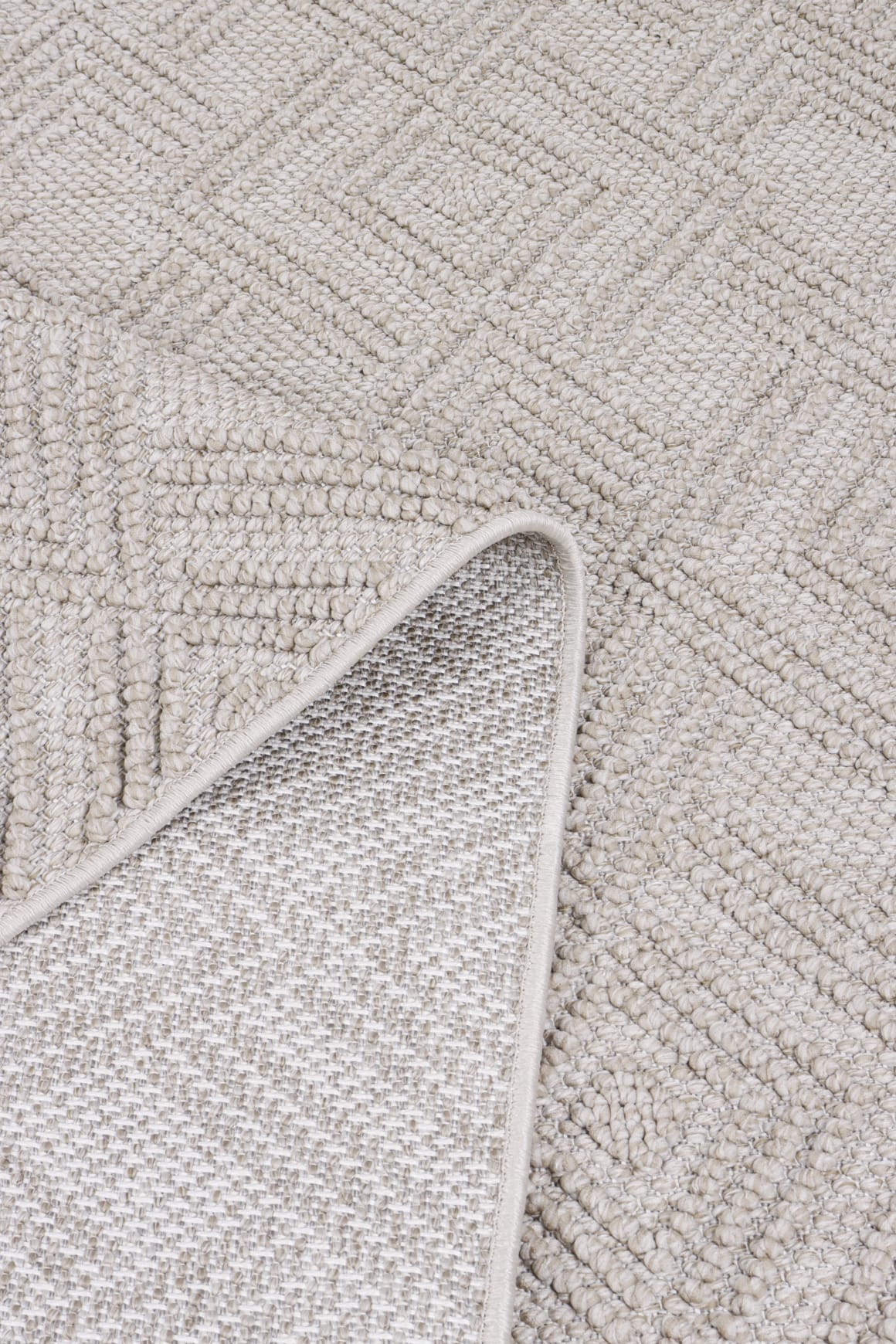 Skyet SKT0206 Beige Bukle Dokuma Minimalist İskandinav Halı