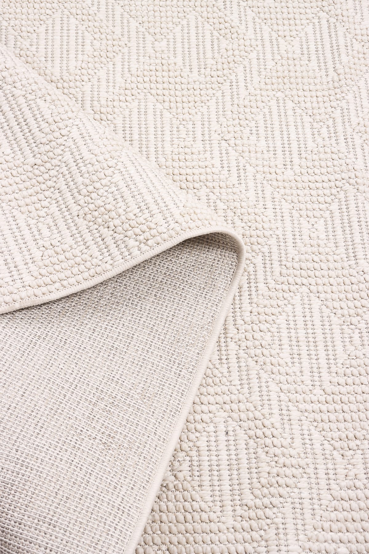 Skyet SKT0207 Krem Bukle Dokuma Minimalist İskandinav Halı