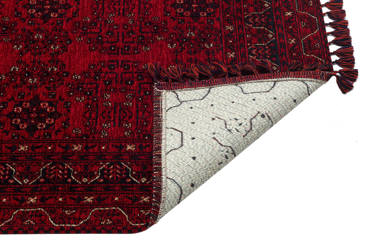 Tahran THN02 Red Dokuma Yıkanabilir Salon Mutfak Koridor Halısı