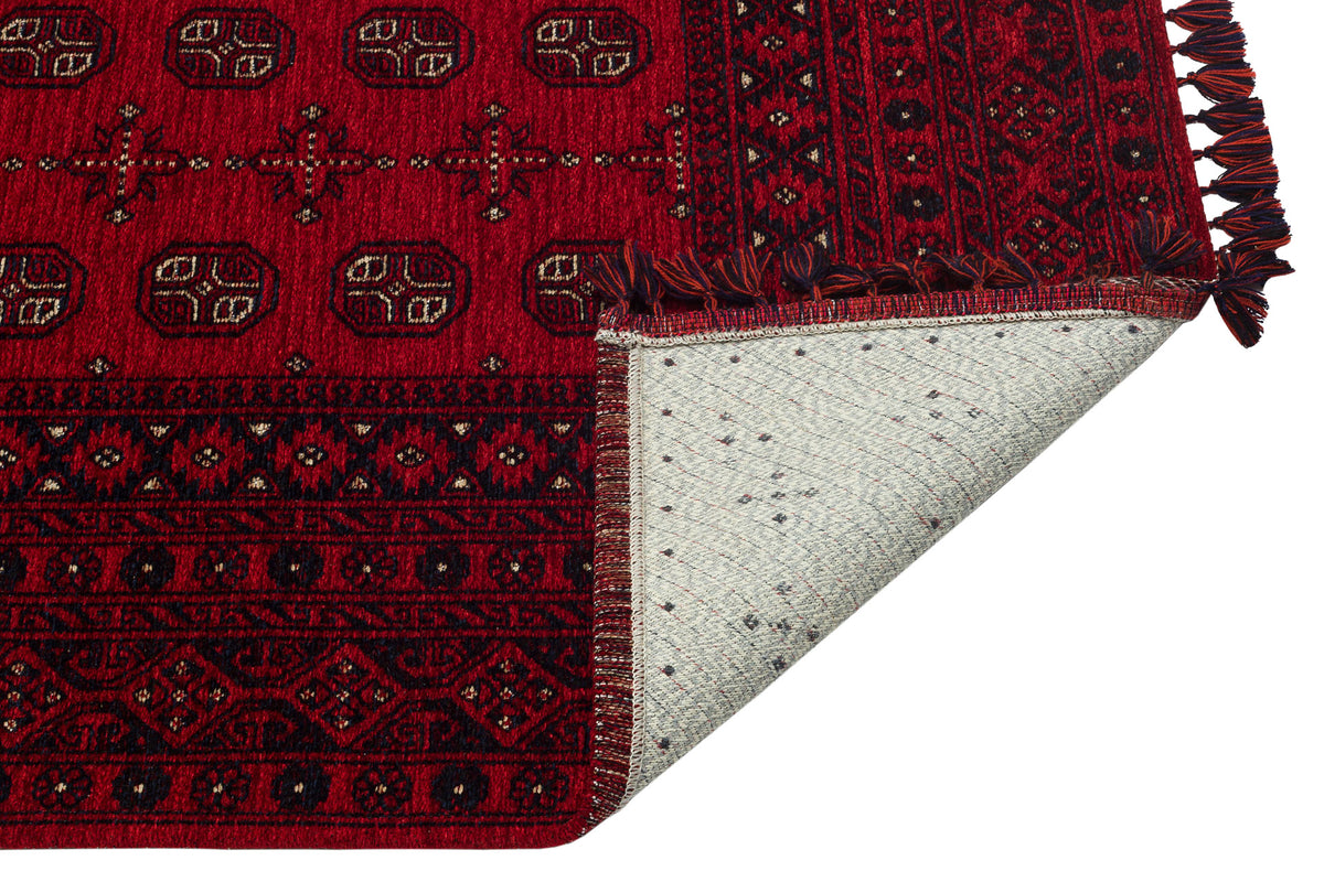 Tahran THN04 Red Dokuma Yıkanabilir Salon Mutfak Koridor Halısı
