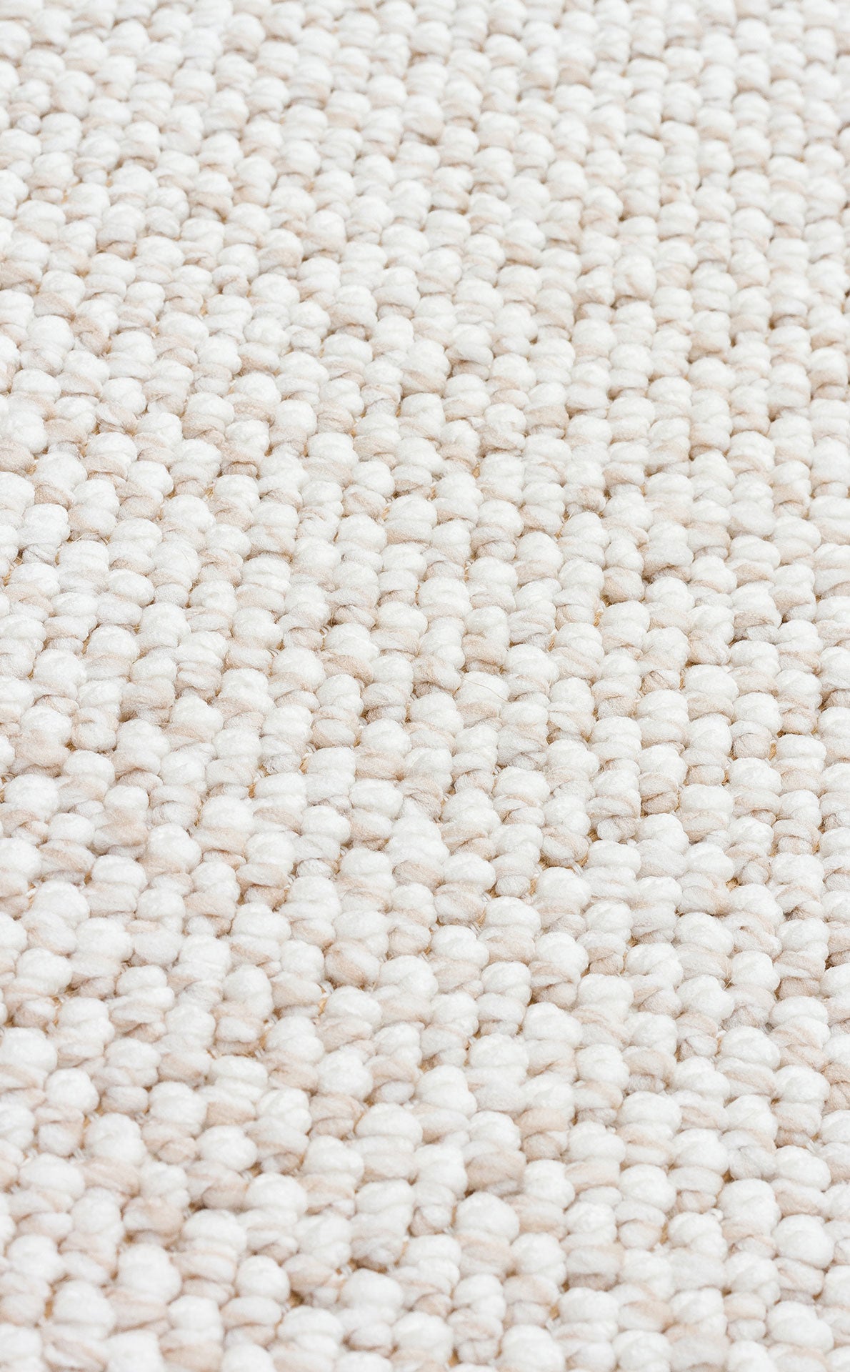 Gala Plain Beige White Örgü Dokuma Salon Koridor Mutfak Halısı Bukle