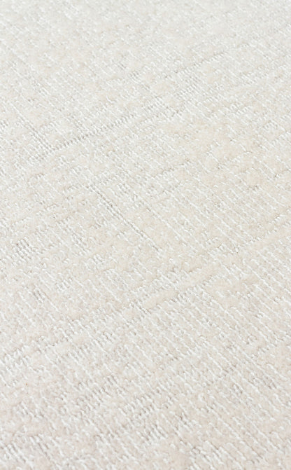 Hitit Plain Cream Örgü Dokuma Salon Koridor Mutfak Halısı Bukle