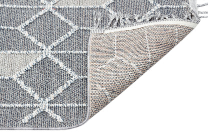 Flam FLM03 Grey Örgü Dokuma Salon Koridor Mutfak Halısı Bukle