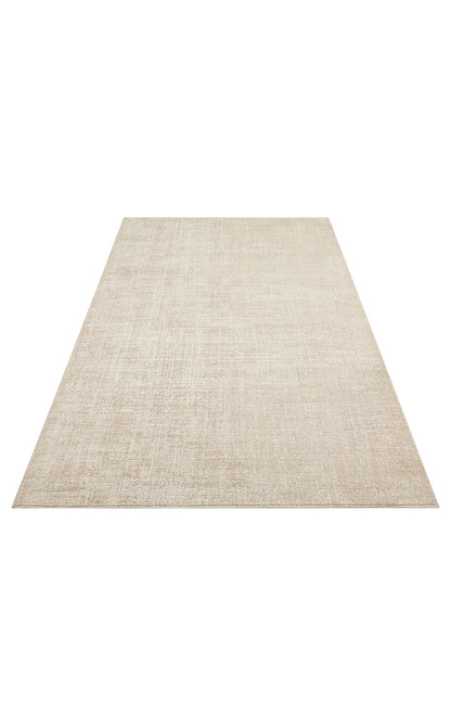 Hitit Plain Beige Örgü Dokuma Salon Koridor Mutfak Halısı Bukle