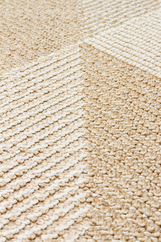 Flam FLM08 Beige Örgü Dokuma Salon Koridor Mutfak Halısı Bukle