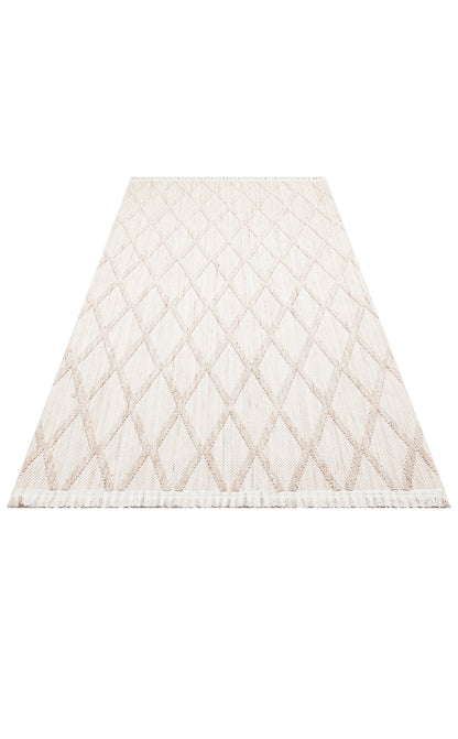 Loft LFT04 Beige Örgü Dokuma Salon Koridor Mutfak Halısı Bukle