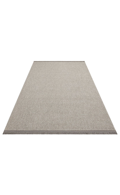 Gala Plain Grey Örgü Dokuma Salon Koridor Mutfak Halısı Bukle