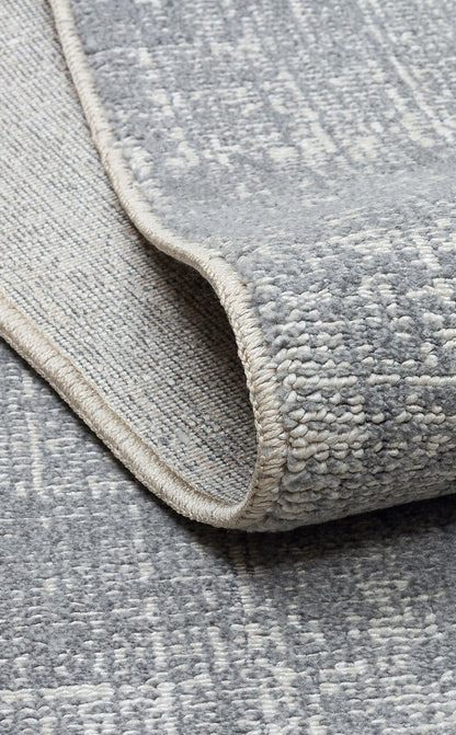 Hitit Plain Grey Örgü Dokuma Salon Koridor Mutfak Halısı Bukle