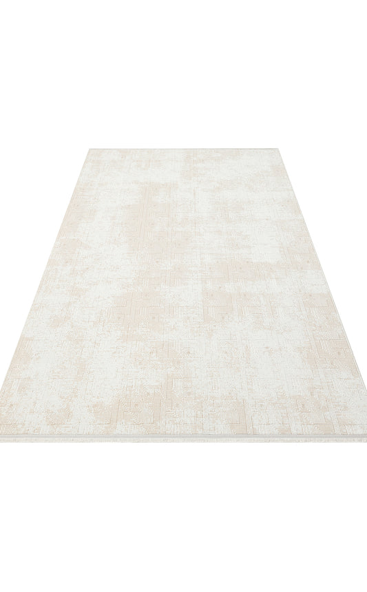 Sateen ST109 Cream Beige Dokuma Salon Koridor Mutfak Halısı