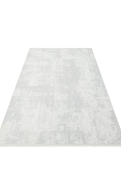 Sateen ST109 Cream Grey Dokuma Salon Koridor Mutfak Halısı