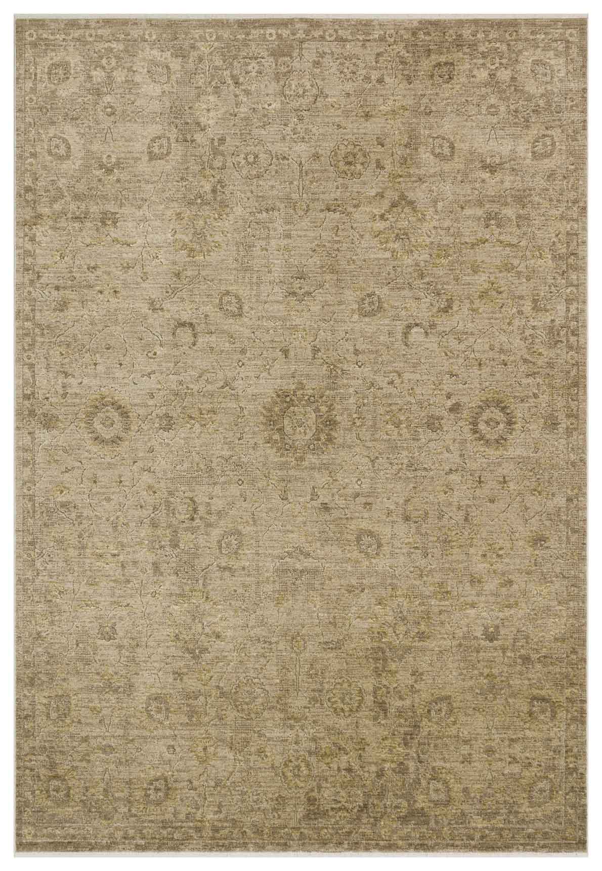Depaca DP01 Yeşil Vintage Salon Oturma Odası Halısı detay