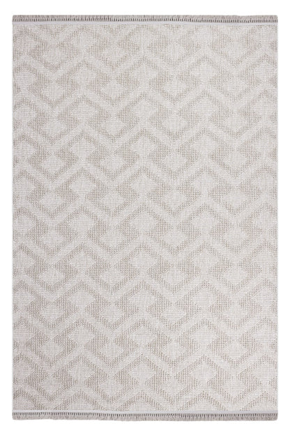 Skyet SKT0306 Beige Bukle Dokuma Minimalist İskandinav Halı