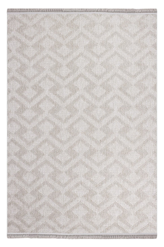 Skyet SKT0306 Beige Bukle Dokuma Minimalist İskandinav Halı