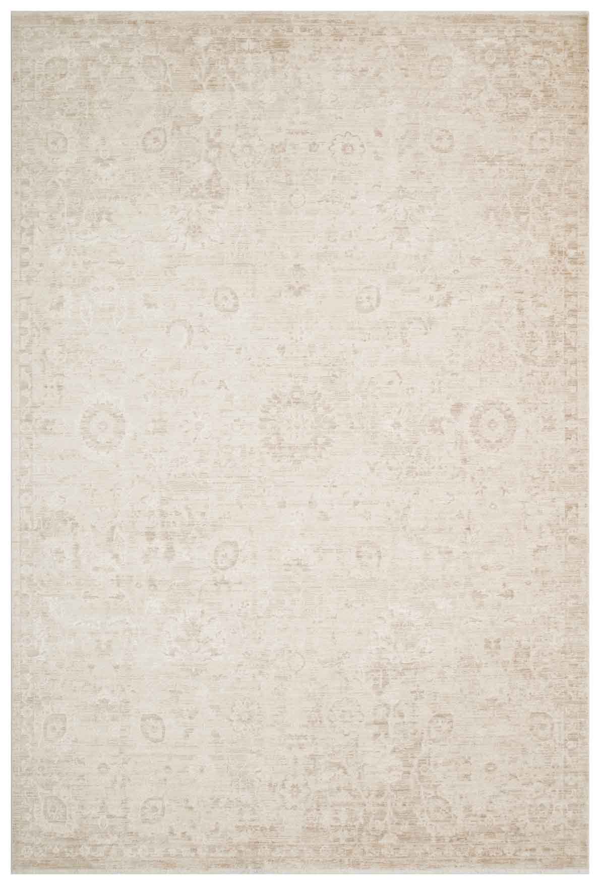 Depaca DP01 Krem Vintage Salon Oturma Odası Halısı detay