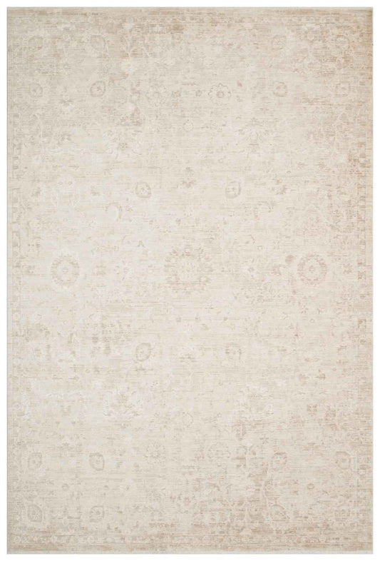Depaca DP01 Krem Vintage Salon Oturma Odası Halısı detay