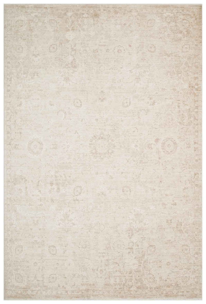 Depaca DP01 Krem Vintage Salon Oturma Odası Halısı detay