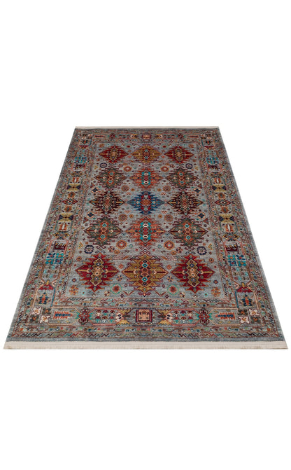 Kadim Aqua KDM06 Antik Desenlere Sahip Makinede Yıkanabilir Vintage Salon Oturma odası Koridor Mutfak Halısı