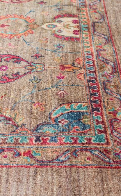 Kadim Olive KDM07 Antik Desenlere Sahip Makinede Yıkanabilir Vintage Salon Oturma odası Koridor Mutfak Halısı