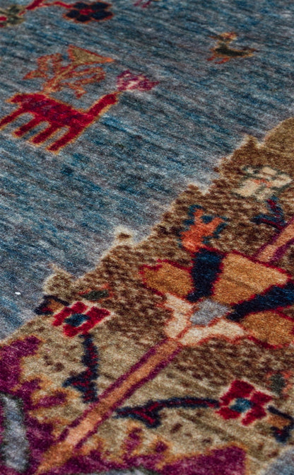 Kadim Aqua KDM09 Antik Desenlere Sahip Makinede Yıkanabilir Vintage Salon Oturma odası Koridor Mutfak Halısı