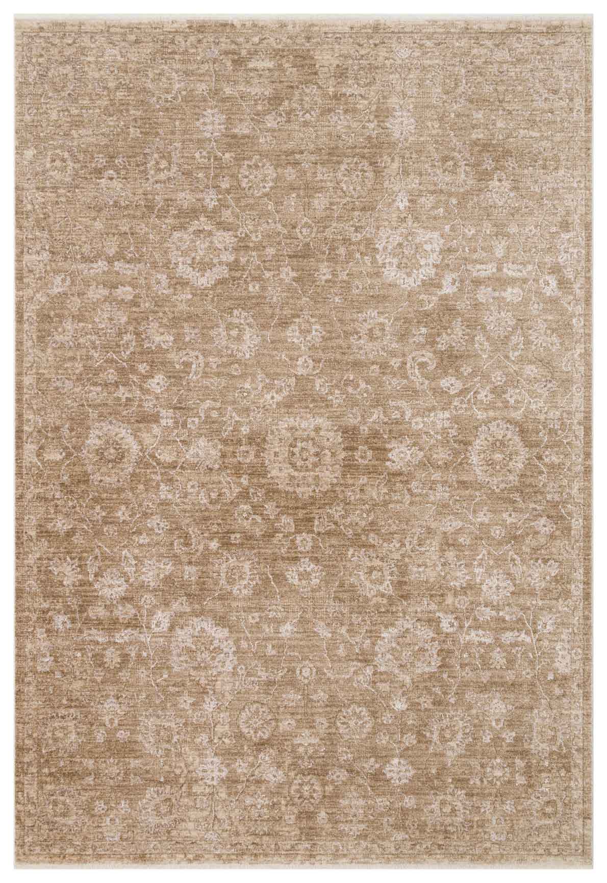 Depaca DP01 Bej Vintage Salon Oturma Odası Halısı detay
