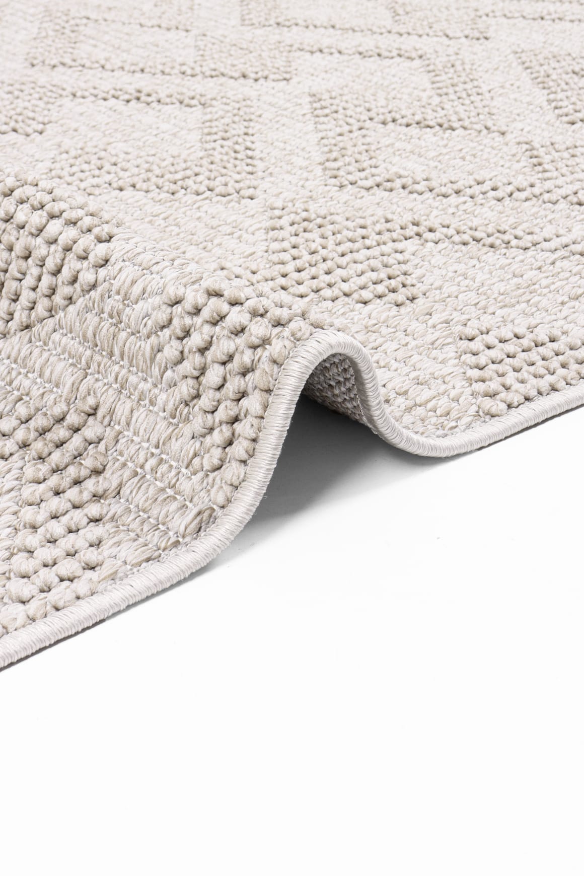 Skyet SKT0306 Beige Bukle Dokuma Minimalist İskandinav Halı
