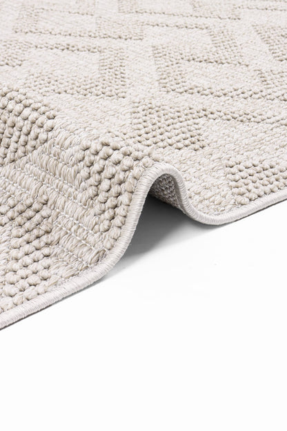 Skyet SKT0306 Beige Bukle Dokuma Minimalist İskandinav Halı
