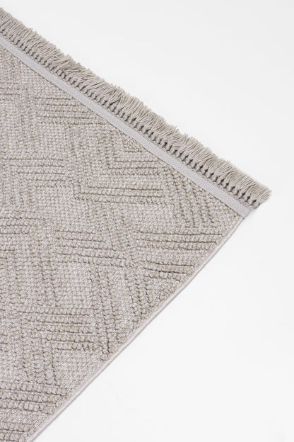 Skyet SKT0206 Beige Bukle Dokuma Minimalist İskandinav Halı