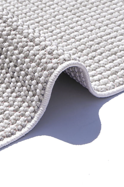 Skyet SKT0401 Grey Bukle Dokuma Minimalist İskandinav Halı