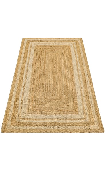 Jütte Natural White 10 Çift Taraflı Jüt Halı
