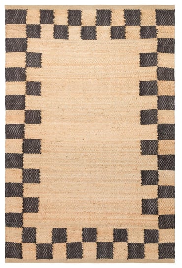 Jütte Natural 13 Black Çift Taraflı Jüt Halı
